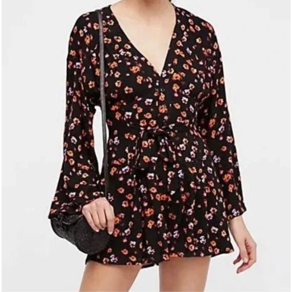 Free People floral L'amour printed romper - Picture 3 of 6